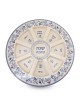 Bamboo Rosh Hashanah Seder Plate with Pomegranate Motif